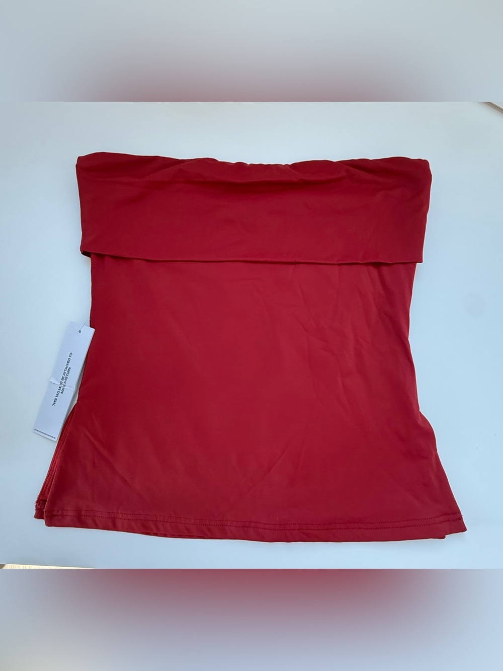 Princess Polly Fold-Over Strapless Tube Top - Red